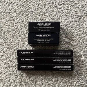 Laura Mercier Caviar Matte Lipstick and Perfecting Lip Liner Set Bundle